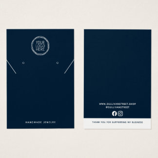 Blauw voeg uw Logo oormerken Kaart toe