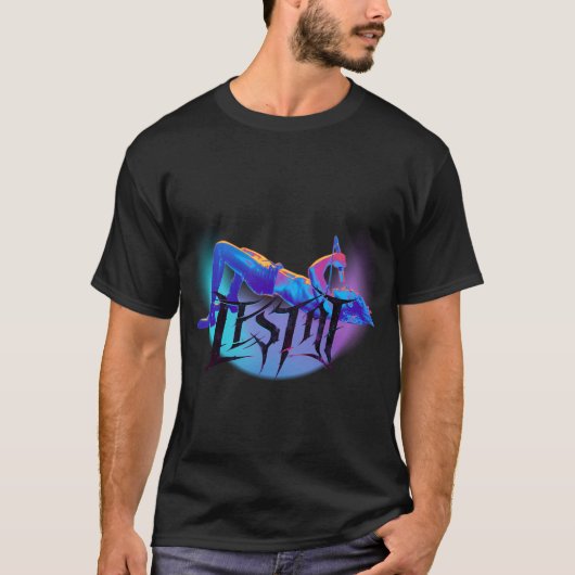 Blauw Voelen T-shirt (Voorkant)