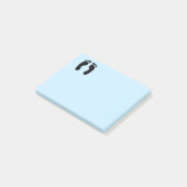 Blauw voetafdrukken post-it® notes (Schuin)