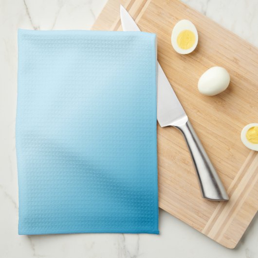 Blauw voetafdrukken theedoek (Quarter Fold)