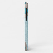 Blauw Voetbal Voetballer Art Phone Case (Achterkant/links)