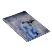 Blauw vogelboekje notitieboek (Rechterzijde)