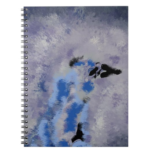 Blauw vogelboekje notitieboek (Voorkant)