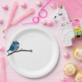 Blauw vogelBord Papieren Bordje (Feest)