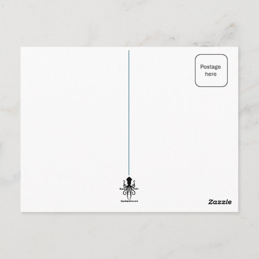 Blauw vogelBriefkaart Briefkaart (Achterkant)