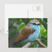 Blauw vogelBriefkaart Briefkaart (Voorkant / Achterkant)