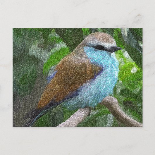 Blauw vogelBriefkaart Briefkaart (Voorkant)