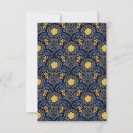 Blauw Vogelpapier blanco kaarten
