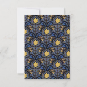 Blauw Vogelpapier blanco kaarten