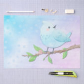Blauw vogelpapier tissuepapier (Craft)