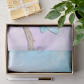 Blauw vogelpapier tissuepapier (Geschenk)