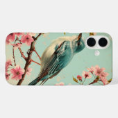 blauw vogelroze kersenbloesem bloesem Case-Mate iPhone case (Achterkant (horizontaal))
