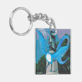 Blauw vogelSleutelhanger Sleutelhanger (Voorkant Links)