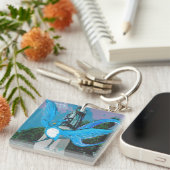 Blauw vogelSleutelhanger Sleutelhanger (Voorkant Rechts)