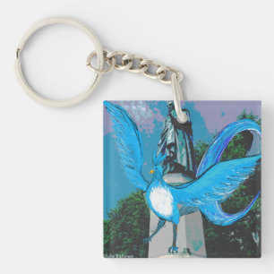 Blauw vogelSleutelhanger Sleutelhanger