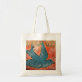 Blauw vogelTas Tote Bag (Voorkant)
