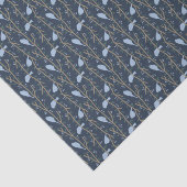 Blauw vogelweefsel tissuepapier (Detail)