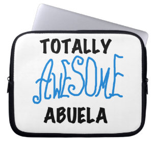 Blauw Volledig Geweldige Abuela Gifts Laptop Sleeve