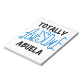 Blauw Volledig Geweldige Abuela Gifts Notitieblok (Linkerzijde)