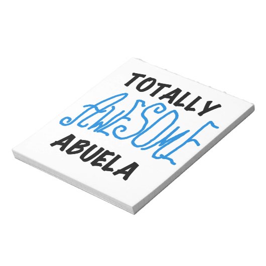 Blauw Volledig Geweldige Abuela Gifts Notitieblok (Linkerzijde)