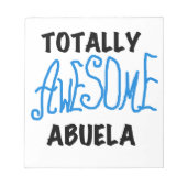 Blauw Volledig Geweldige Abuela Gifts Notitieblok (Voorkant)