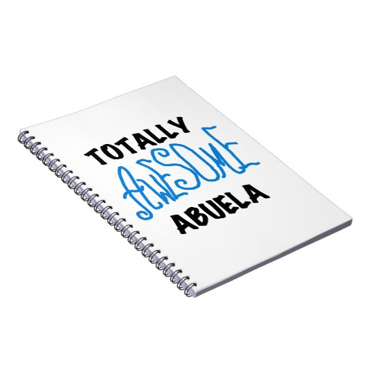 Blauw Volledig Geweldige Abuela Gifts Notitieboek (Rechterzijde)