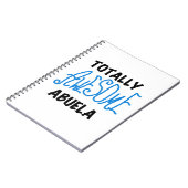 Blauw Volledig Geweldige Abuela Gifts Notitieboek (Linkerzijde)