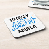 Blauw Volledig Geweldige Abuela Gifts Onderzetter (Linkerzijde)