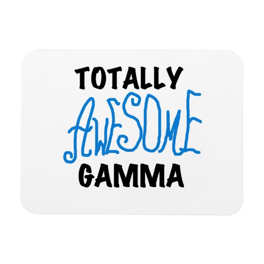 Blauw Volledig Geweldige Gamma Gifts Magneet (Horizontaal)