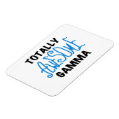 Blauw Volledig Geweldige Gamma Gifts Magneet (Linkerzijde)