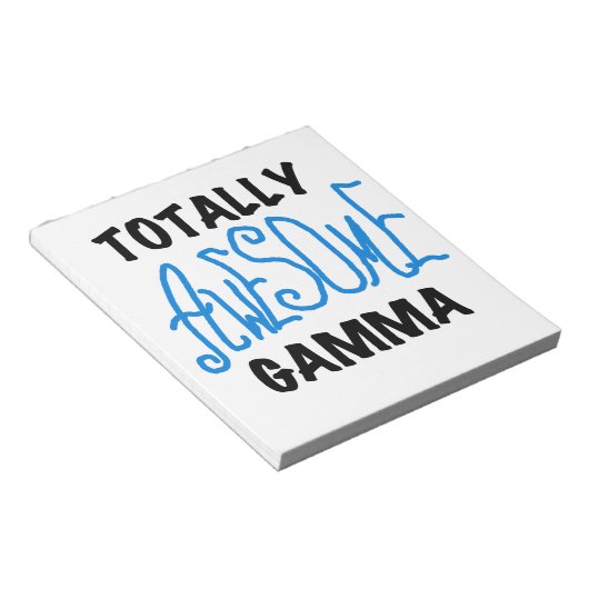 Blauw Volledig Geweldige Gamma Gifts Notitieblok (Schuin)