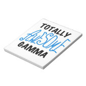 Blauw Volledig Geweldige Gamma Gifts Notitieblok (Linkerzijde)