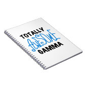 Blauw Volledig Geweldige Gamma Gifts Notitieboek (Rechterzijde)