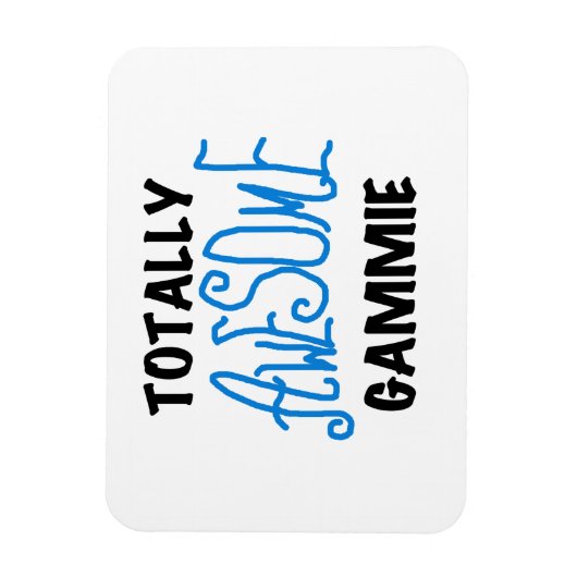 Blauw Volledig Geweldige Gammie Gifts Magneet (Verticaal)