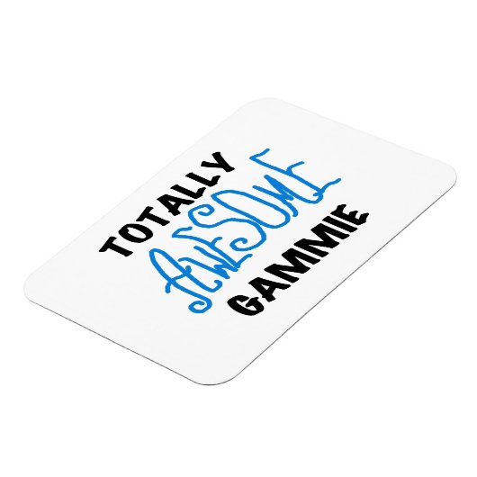 Blauw Volledig Geweldige Gammie Gifts Magneet (Linkerzijde)