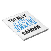 Blauw Volledig Geweldige Gammie Gifts Notitieblok (Schuin)