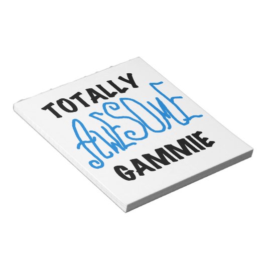 Blauw Volledig Geweldige Gammie Gifts Notitieblok (Schuin)