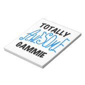 Blauw Volledig Geweldige Gammie Gifts Notitieblok (Linkerzijde)
