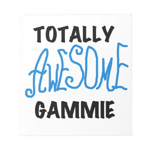 Blauw Volledig Geweldige Gammie Gifts Notitieblok (Voorkant)