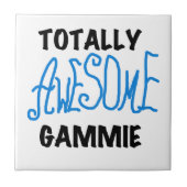 Blauw Volledig Geweldige Gammie Gifts Tegeltje (Voorkant)