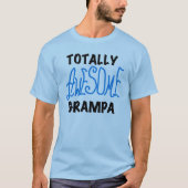 Blauw Volledig Geweldige Grampa T-shirts en gesche (Voorkant)