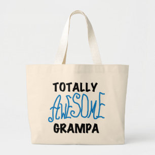 Blauw Volledig Geweldige Grampa T-shirts en gesche Grote Tote Bag
