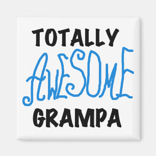 Blauw Volledig Geweldige Grampa T-shirts en gesche Magneet