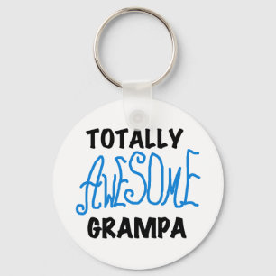 Blauw Volledig Geweldige Grampa T-shirts en gesche Sleutelhanger