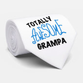 Blauw Volledig Geweldige Grampa T-shirts en gesche Stropdas (Opgerold)