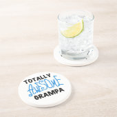 Blauw Volledig Geweldige Grampa T-shirts en gesche Zandsteen Onderzetter (Zijkant)