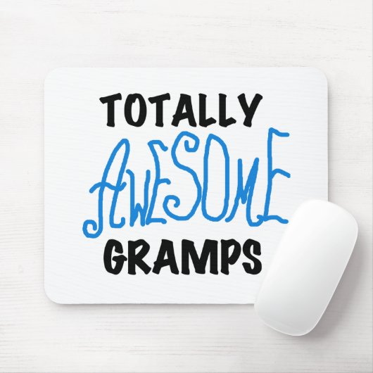 Blauw Volledig Geweldige Gramps T-shirts en gesche Muismat (Met muis)