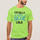 Blauw Volledig Geweldige Lolo T-shirts en geschenk (Voorkant)