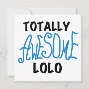 Blauw Volledig Geweldige Lolo T-shirts en geschenk