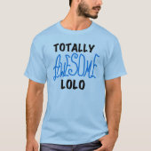 Blauw Volledig Geweldige Lolo T-shirts en geschenk (Voorkant)